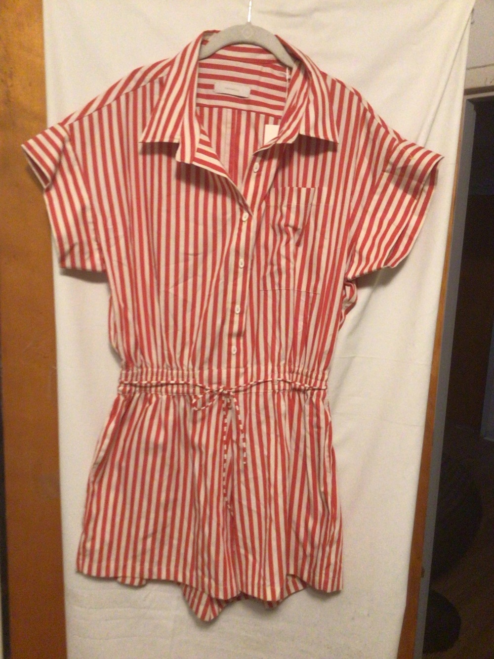 Faithfull Zion Pantsuit ,playful,college .,summer Romper  SZ 8 NWT 100% cotton